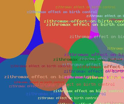 Zithromax effect on birth control